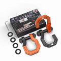 GWM TANK 300 400 Split Off - Road Tow Hook with Shackle (Tow Hitch) 【Upgraded Model】Orange and Black Split Towing Hook (Pair) - 30 - ton Breaking Force