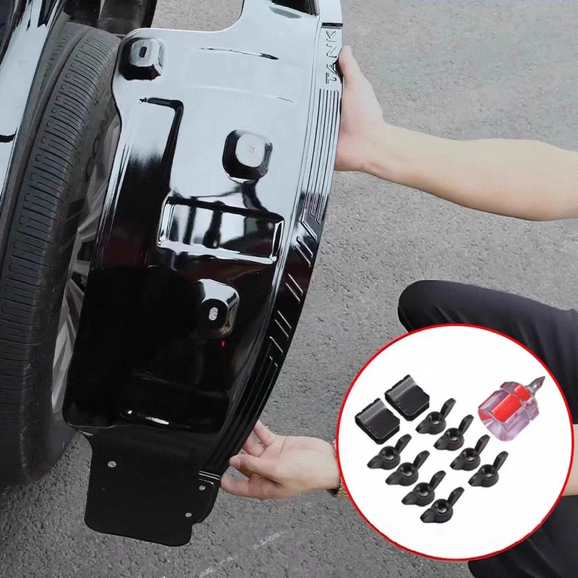 GWM Tank 500hi4t liner fender for rear wheels (liner fender) Gloss Black GWM Tank - 500