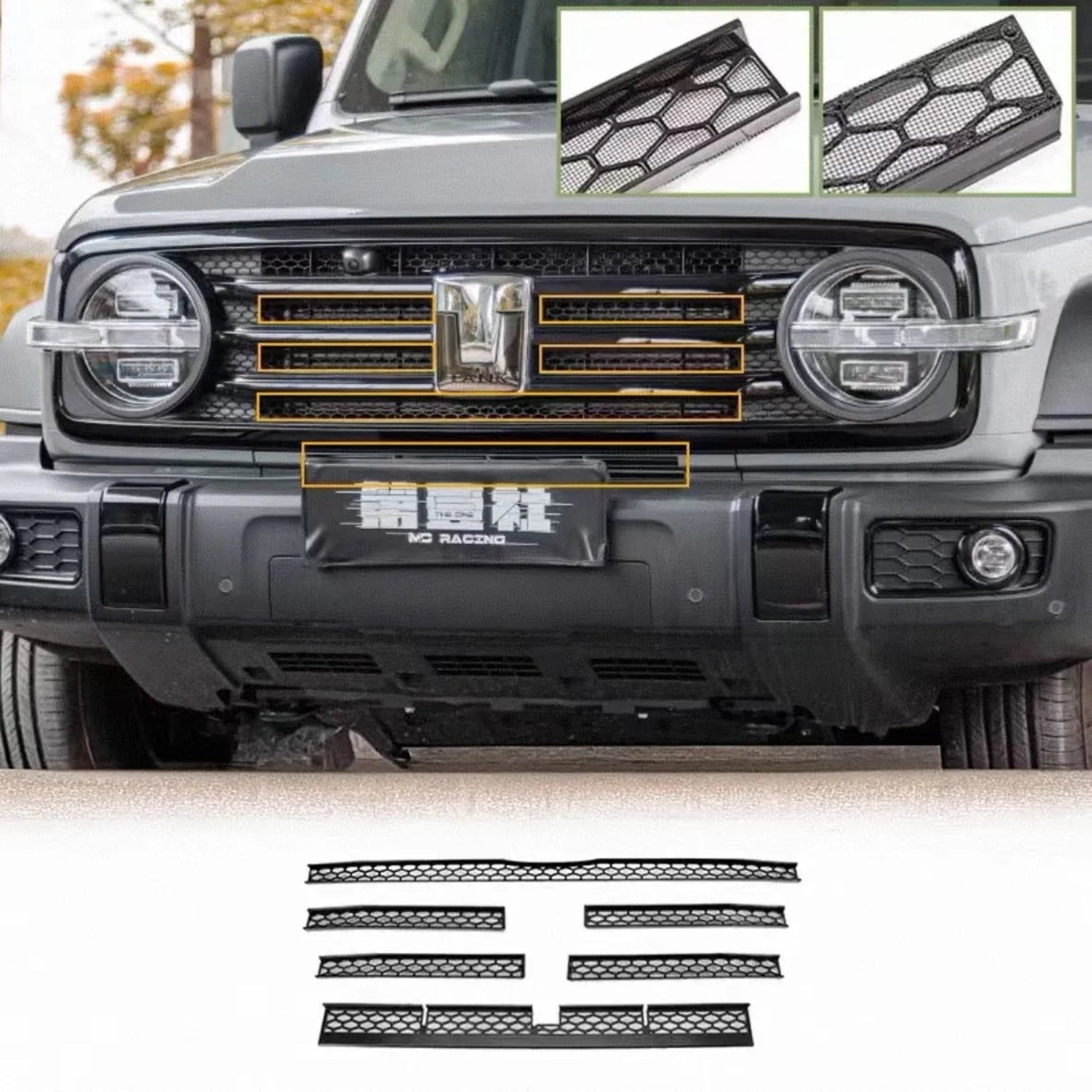GWM TANK300 Central Grille (central grille) Set of medium mesh insect screens