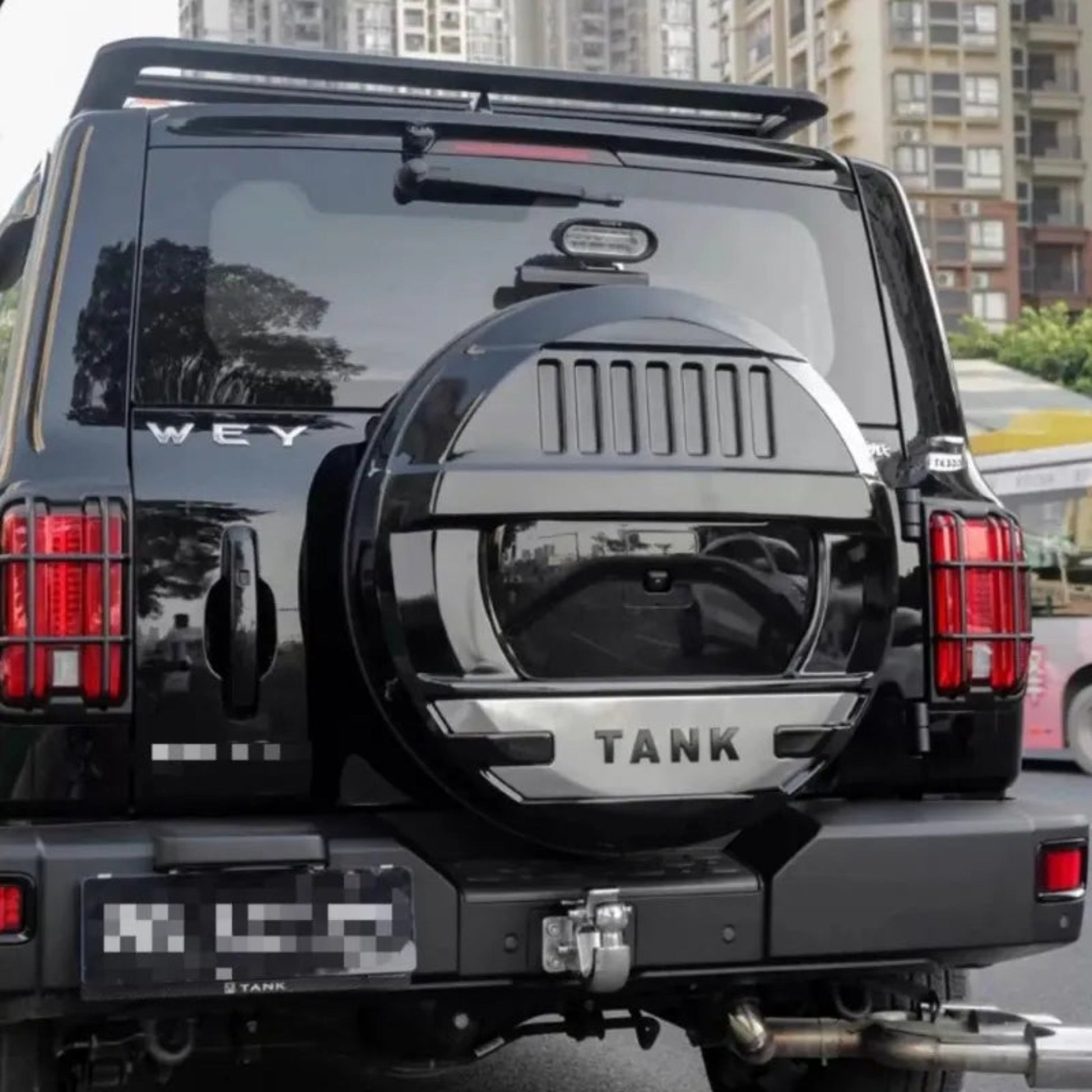 GWM TANK300 spare tyre cover (Spare tire cover) All - inclusive Matte Black