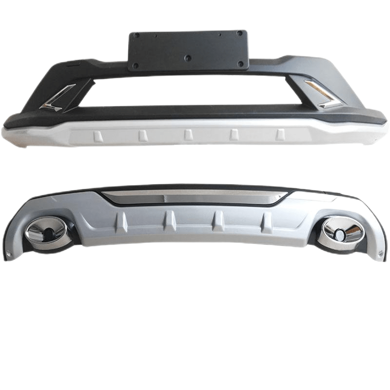 KIA Sportage Front & Rear Bumper Replacement 2015 - 2018 (Front and Rear Bumpers) 2015 - 2018 KIA Sportage front and rear bumpers luxury low - end with dual exhaust 1 set