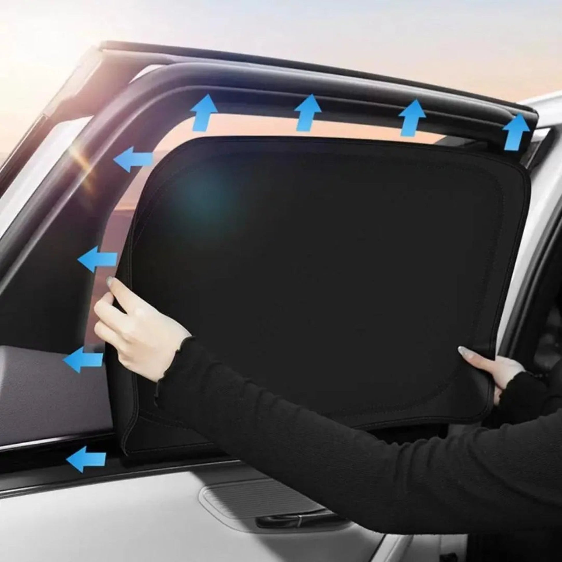 Magnetic Full - Car Sunshade for BYD – UV Protection & Heat Insulation (Windshield Sun Shade) Front side windows x2 BYD seal U 20 - 25