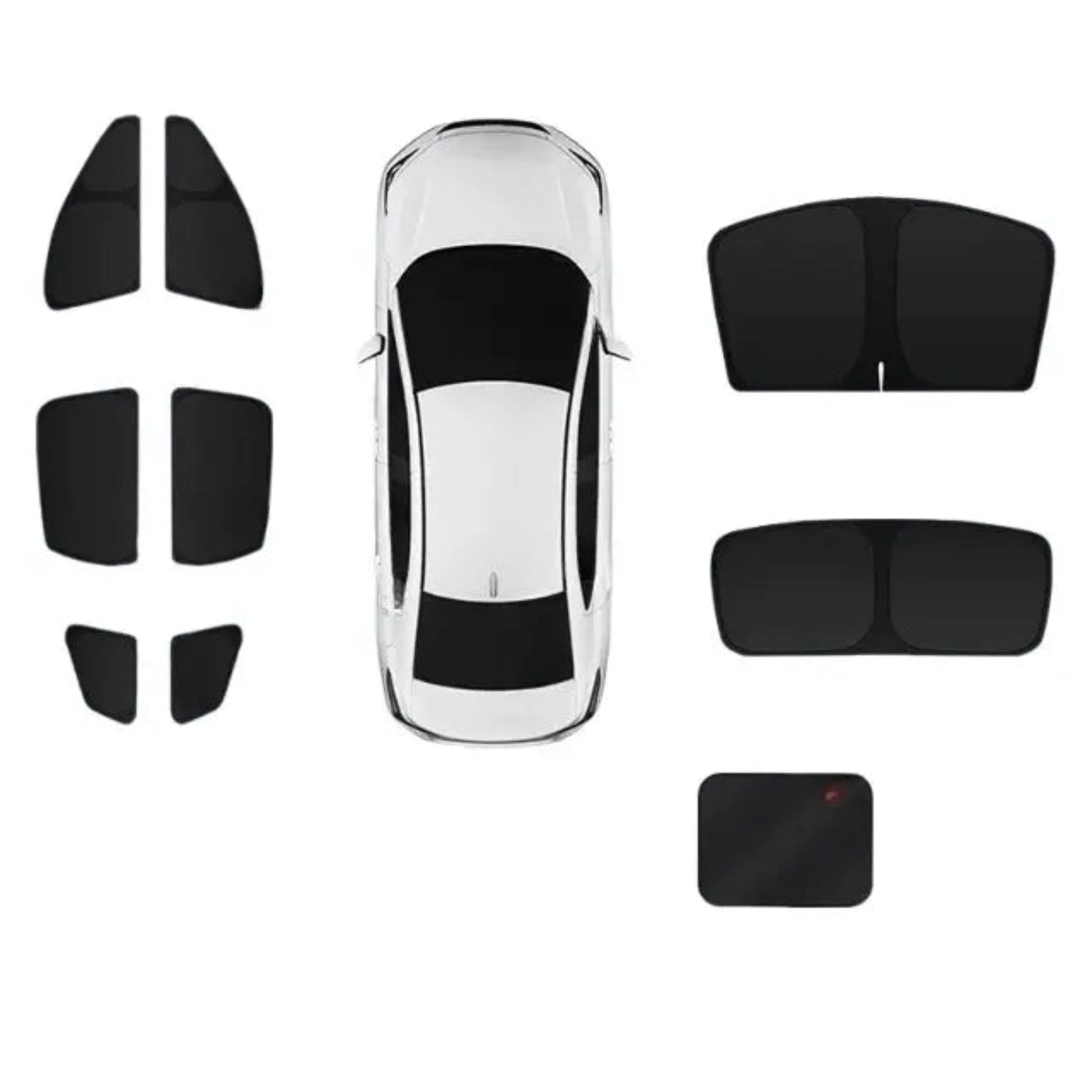 Magnetic Full - Car Sunshade for BYD – UV Protection & Heat Insulation (Windshield Sun Shade) Front side windows x2 BYD seal U 20 - 25