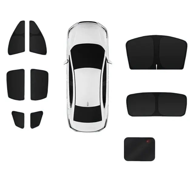 Magnetic Full - Car Sunshade for BYD – UV Protection & Heat Insulation (Windshield Sun Shade) Full car sunshade curtain x8 BYD seal U 20 - 25
