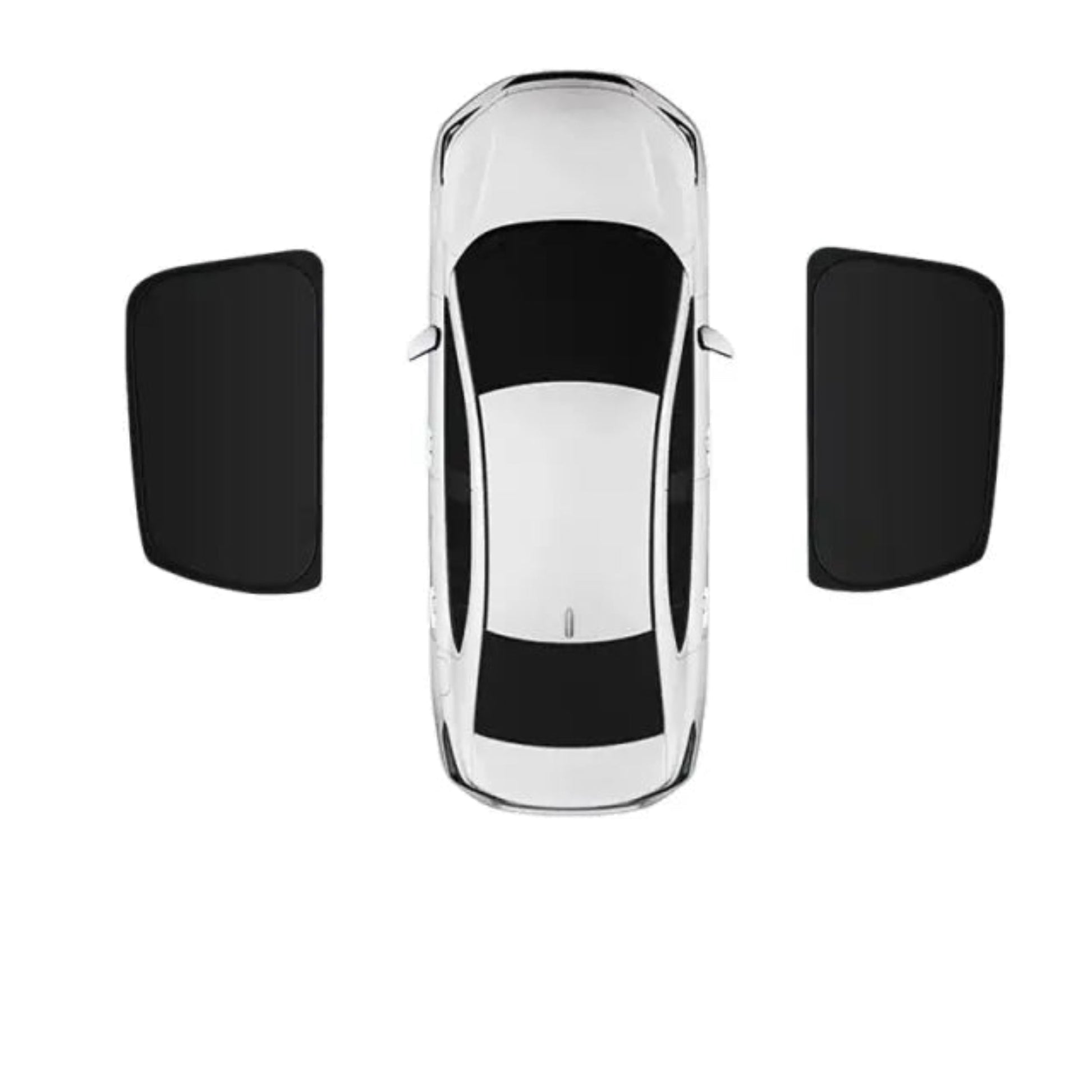 Magnetic Full - Car Sunshade for BYD – UV Protection & Heat Insulation (Windshield Sun Shade) Rear side windows x2 BYD seal U 20 - 25
