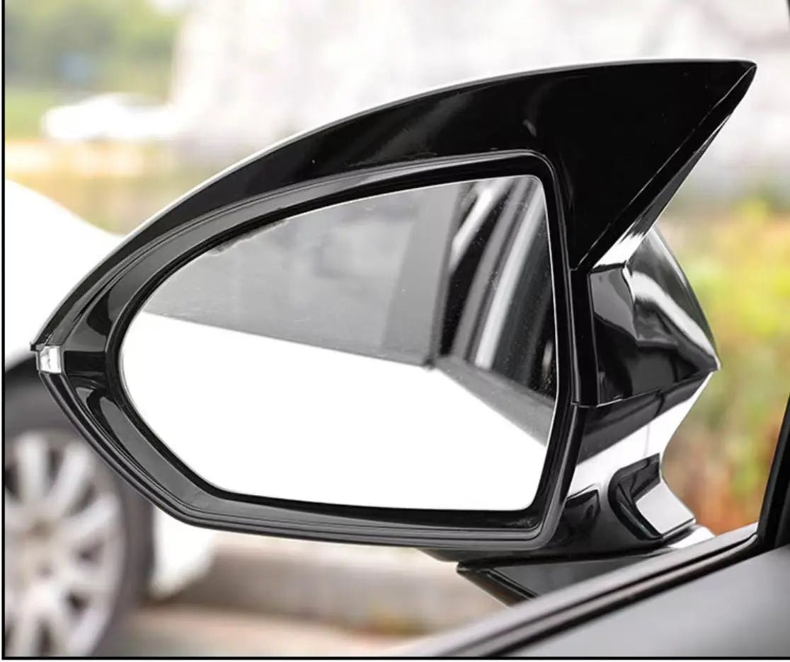MG Mulan Bullhorn Rearview Mirror Cover Left & Right (Rearview Mirror Cover) black ABS