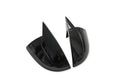 MG Mulan Bullhorn Rearview Mirror Cover Left & Right (Rearview Mirror Cover) black ABS
