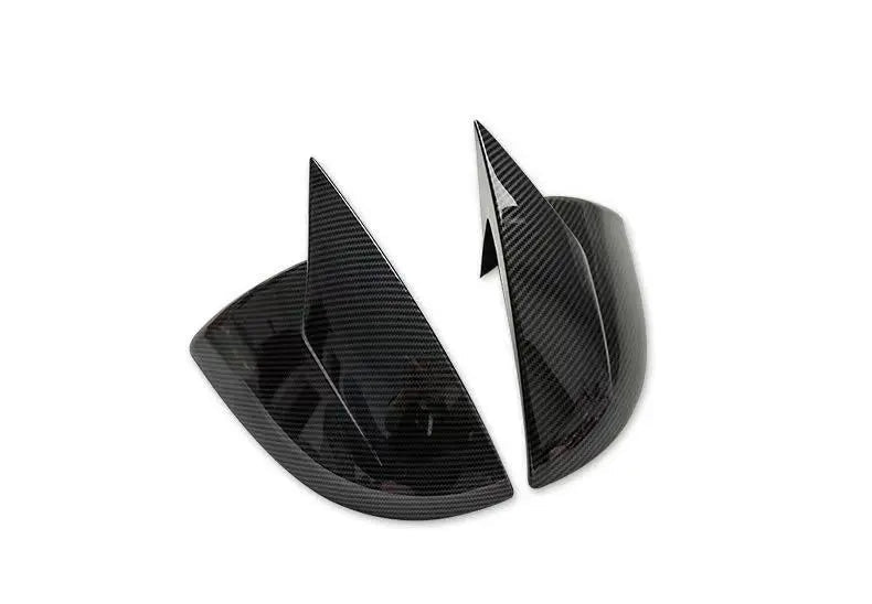 MG Mulan Bullhorn Rearview Mirror Cover Left & Right (Rearview Mirror Cover) black ABS