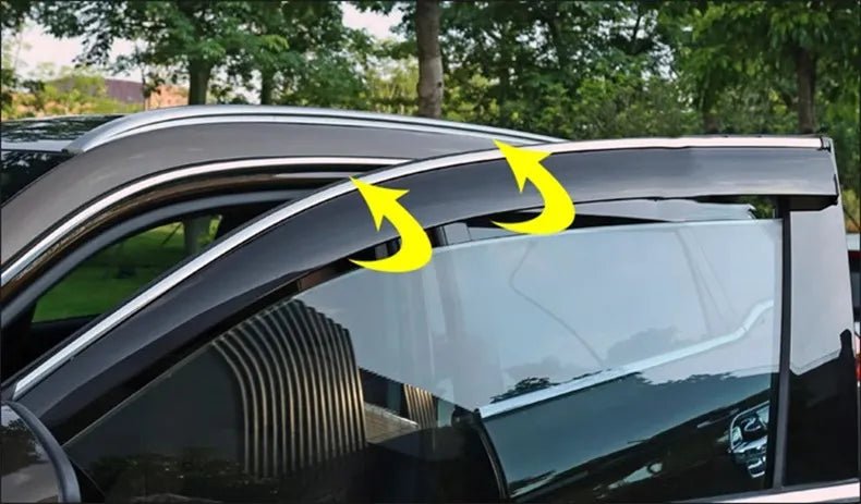 MG MULAN/4EV Window Visors Rain Sun Guard (window visor) MG MULAN Silver