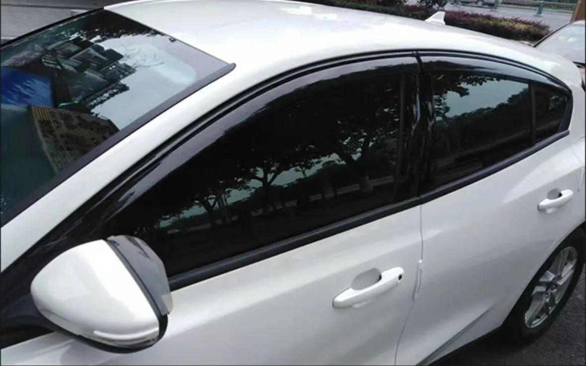 MG MULAN/4EV Window Visors Rain Sun Guard (window visor) MG MULAN Silver
