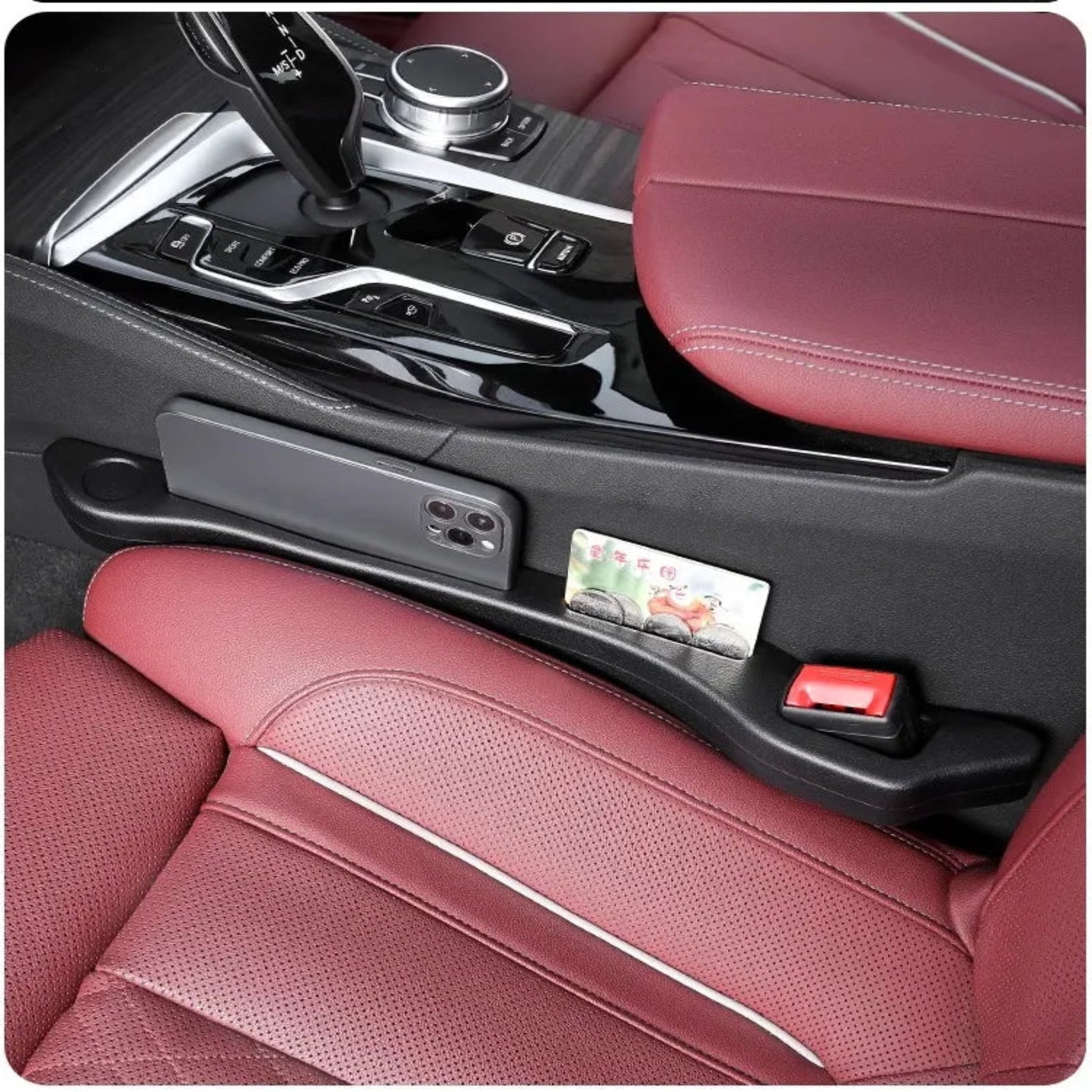MG Universal Car Seat Gap Filler (Seat Gap Filler) Black (1 pair)