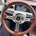MG7 Wood Rim Steering Wheel Assembly (Steering Wheel) 14 - inch mahogany color + dedicated base