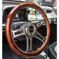 MG7 Wood Rim Steering Wheel Assembly (Steering Wheel) 14 - inch secondary mahogany black line + dedicated base