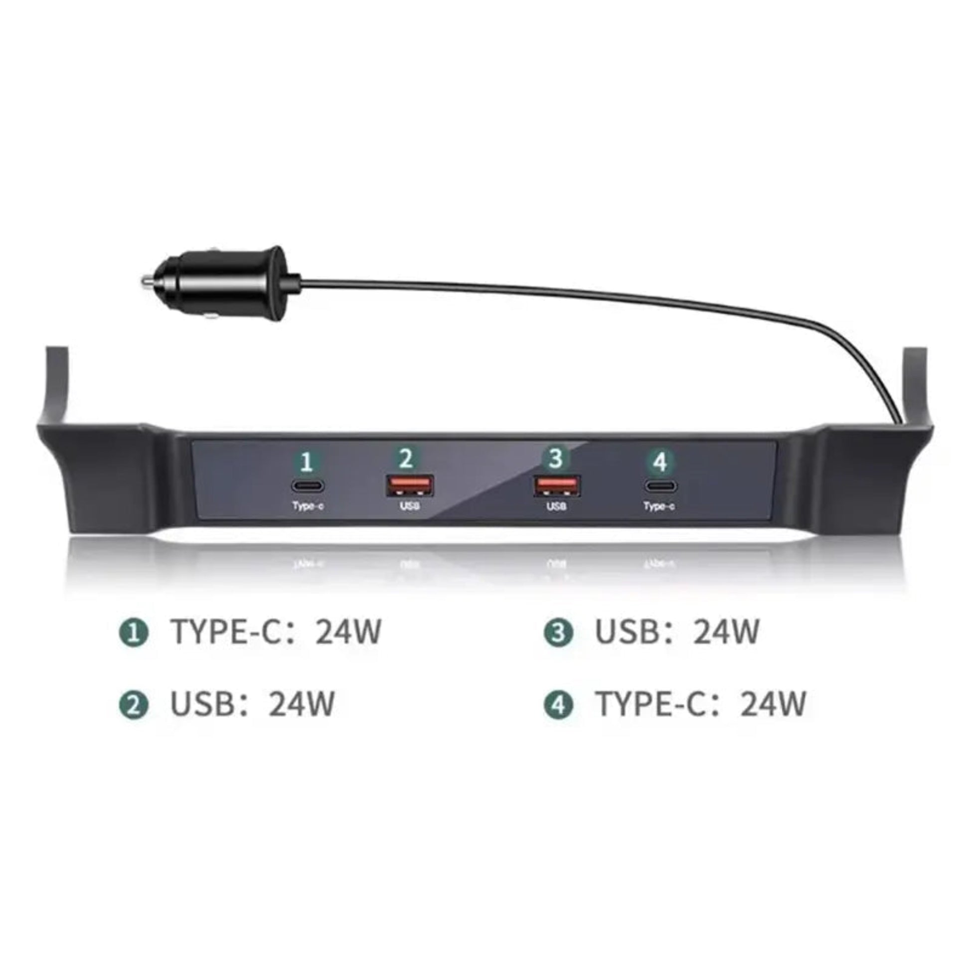 Multi - Port Fast Charging Central Console Charging Hub (Central Console Charging Dock)