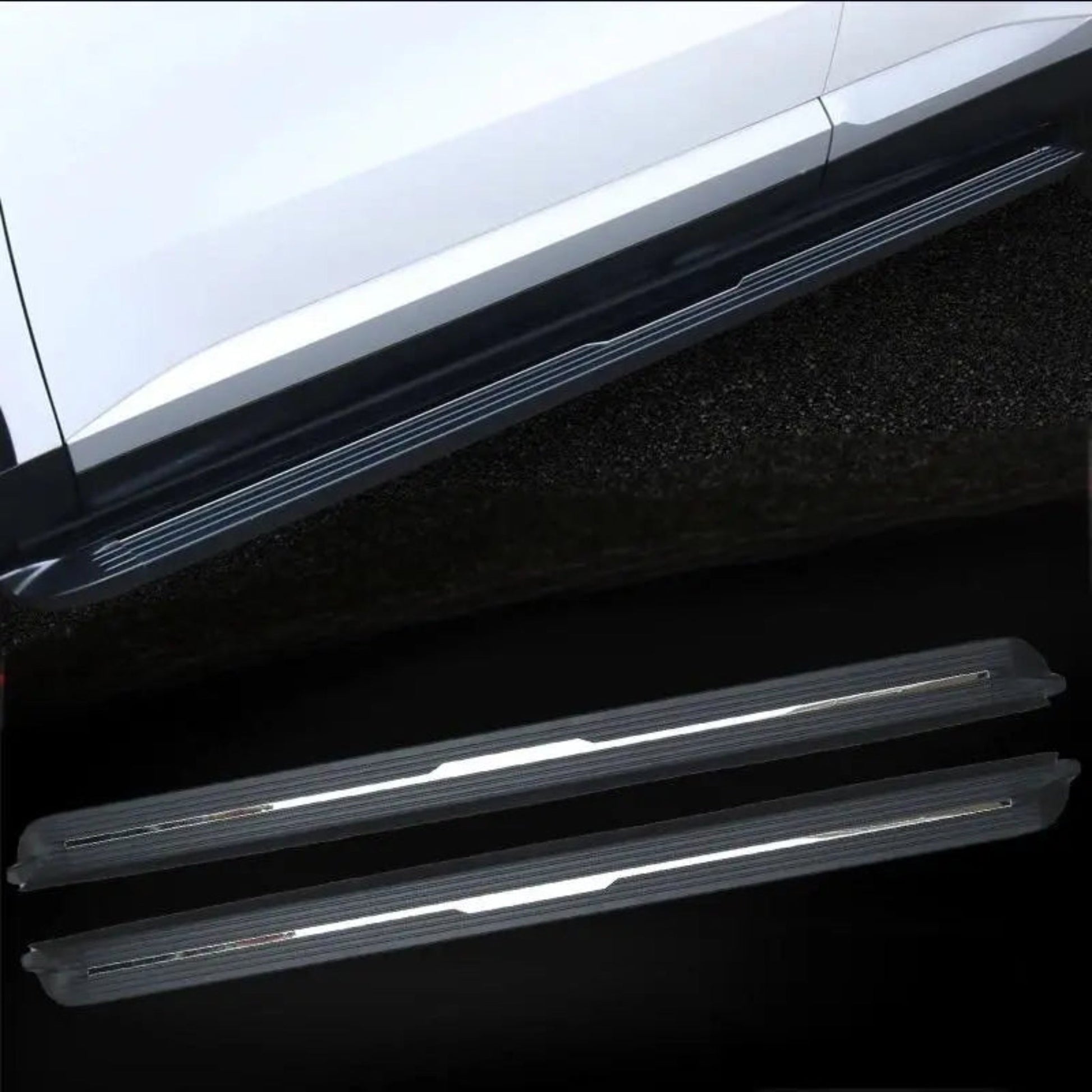 One Pair 2020 - 2024 BYD Atto 3 Aluminum Side Steps (Aluminum Side Step) Geometric Lines