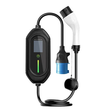 Portable Home EV Charger for New Energy Vehicles EU Standard 220V Screen Display with One Button Setting (Portable EV Charger) DL - EU002 - 1 Standard (5 meters)