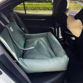 Portable Pet Car Seat with handle strap (Pet Car seat) Single seat {green blue}