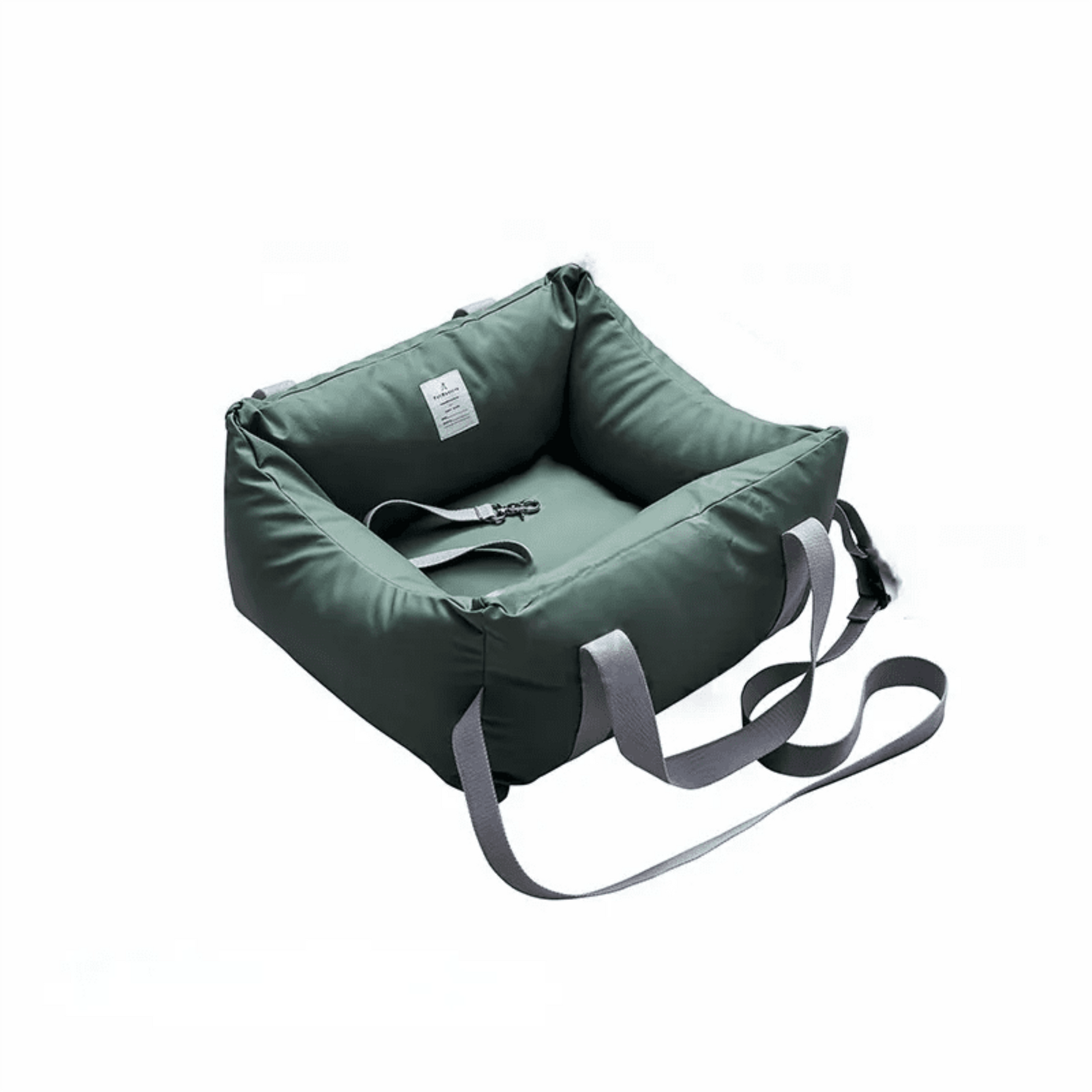 Portable Pet Car Seat with handle strap (Pet Car seat) Single seat {green blue}