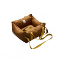 Portable Pet Car Seat with handle strap (Pet Car seat) Single seat {orange}