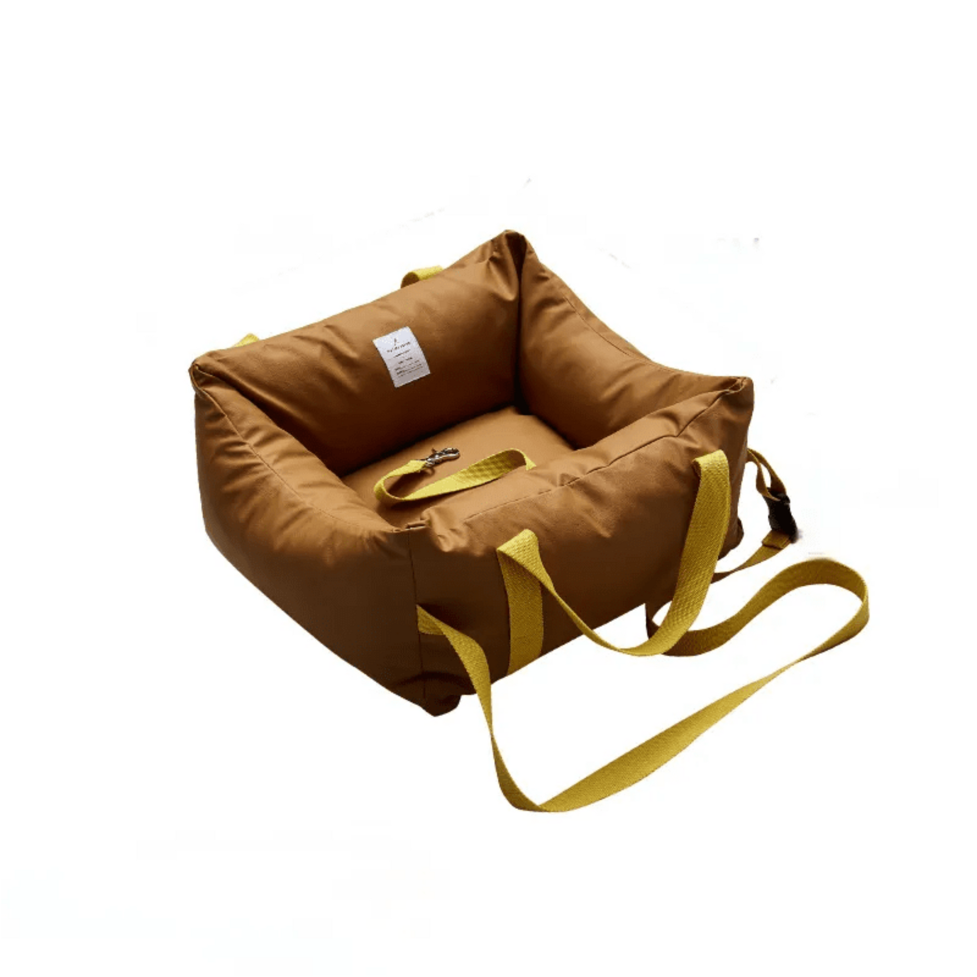 Portable Pet Car Seat with handle strap (Pet Car seat) Single seat {orange}