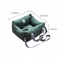 Portable Pet Car Seat with handle strap (Pet Car seat) Triple Seat {orange}