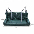 Portable Pet Car Seat with handle strap (Pet Car seat) Triple Seat {orange}