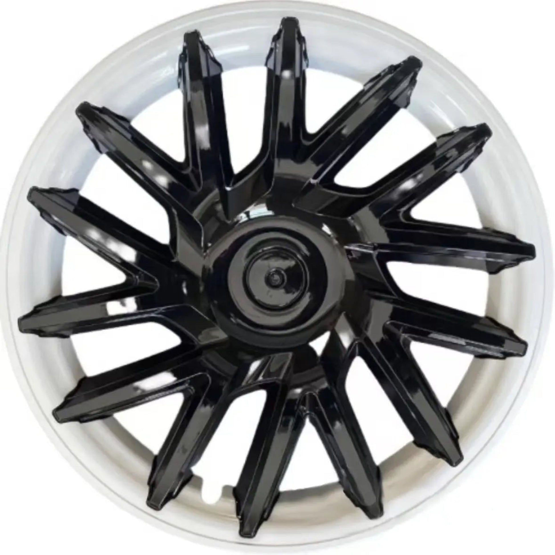 Premium Wheel Hub Caps for Tesla Model 3 and Y (Wheel Covers) black and white collocation model 3+ 18 - inch