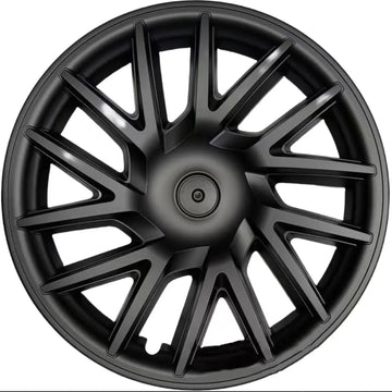 Premium Wheel Hub Caps for Tesla Model 3 and Y (Wheel Covers) matt black model 3+ 18 - inch