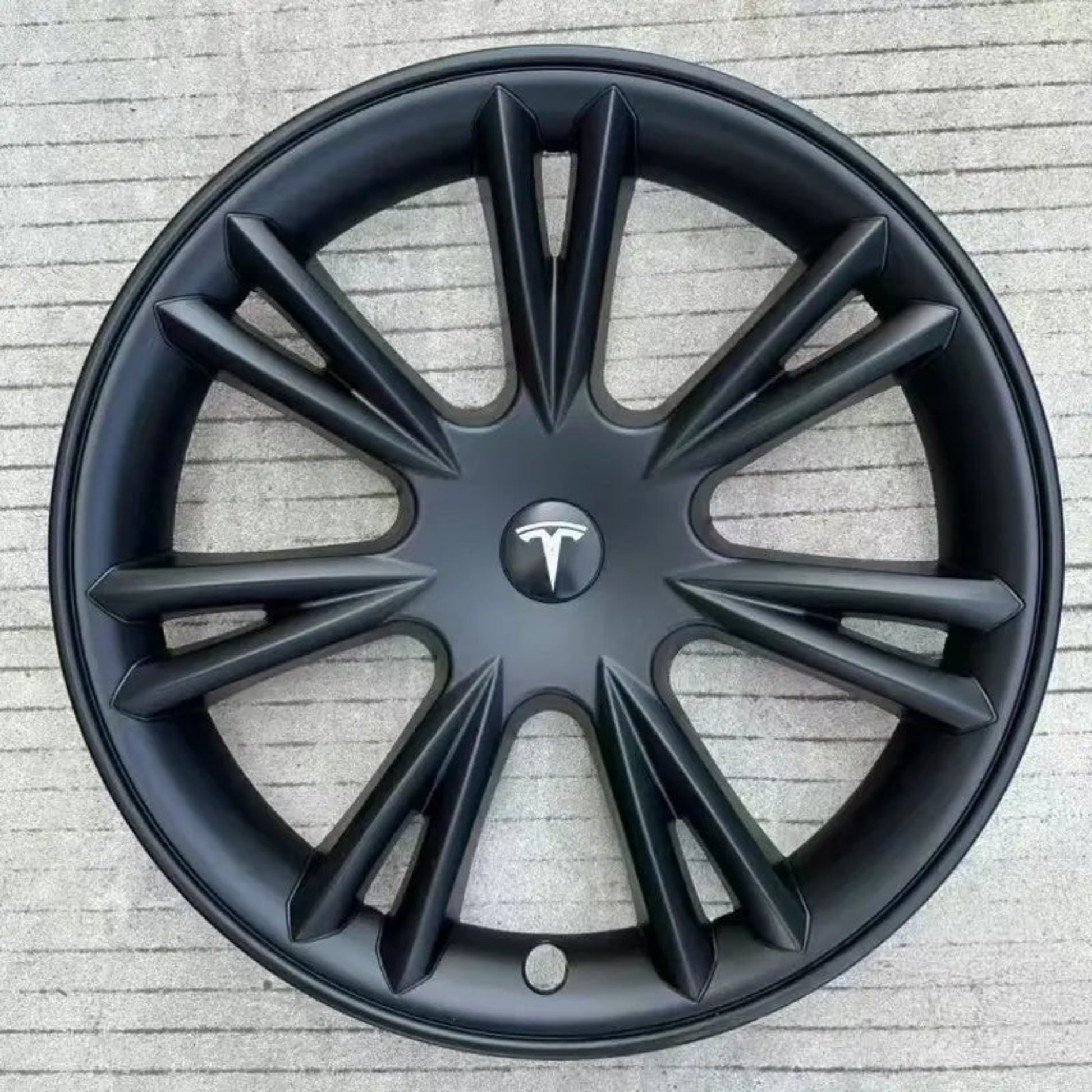Premium Wheel Hub Caps for Tesla Model 3 and Y (Wheel Covers) matt black model y 19 - inch
