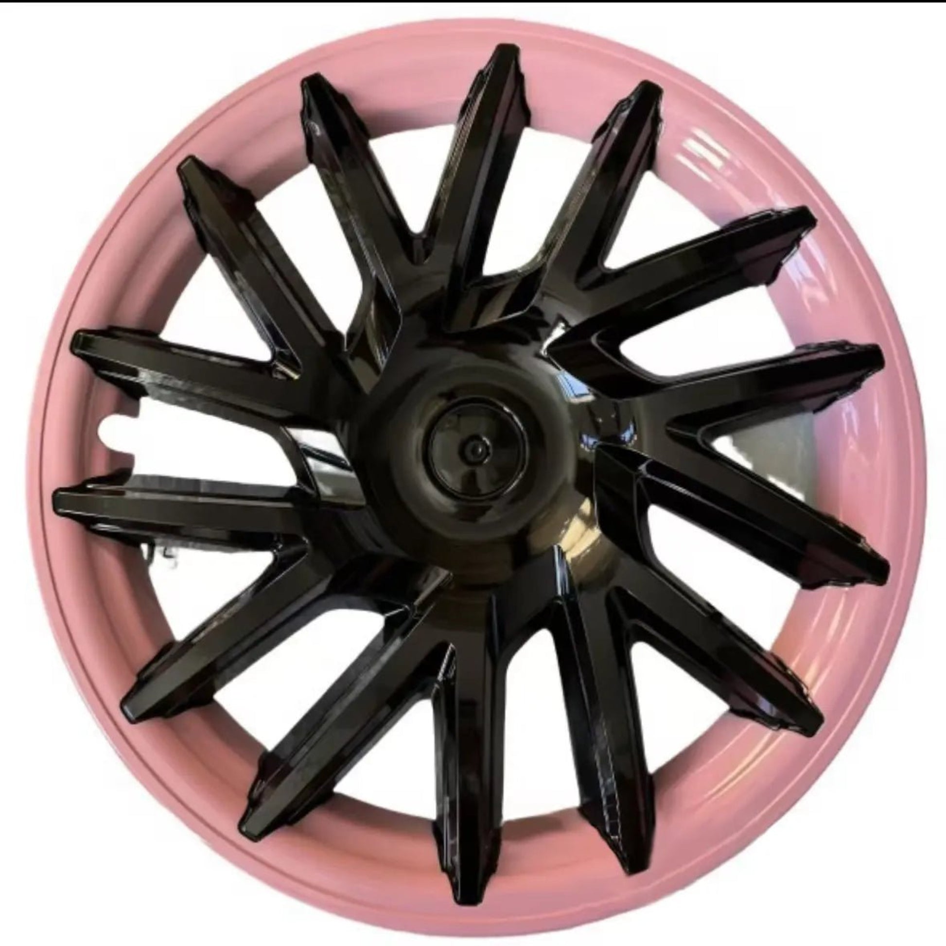 Premium Wheel Hub Caps for Tesla Model 3 and Y (Wheel Covers) pink model 3+ 18 - inch