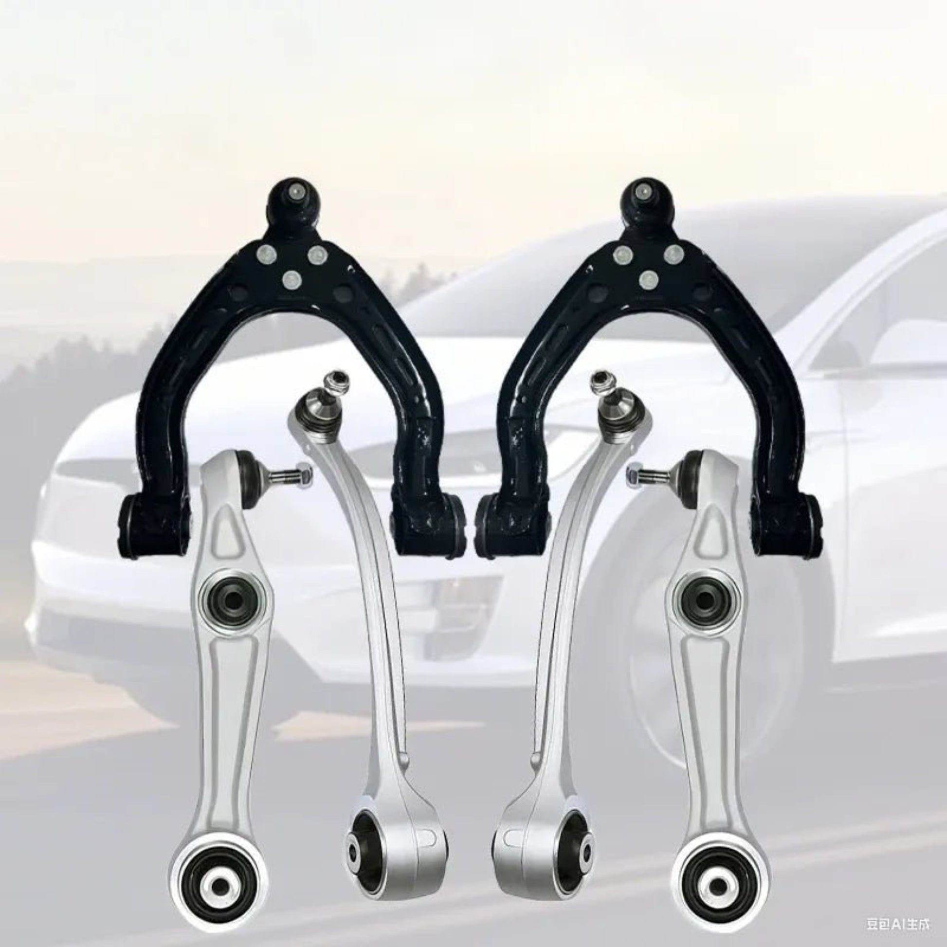 Tesla All - Models Front Control Arm Kit (6Pcs) (Suspension) Model - S 6Pcs Control Arm Kit