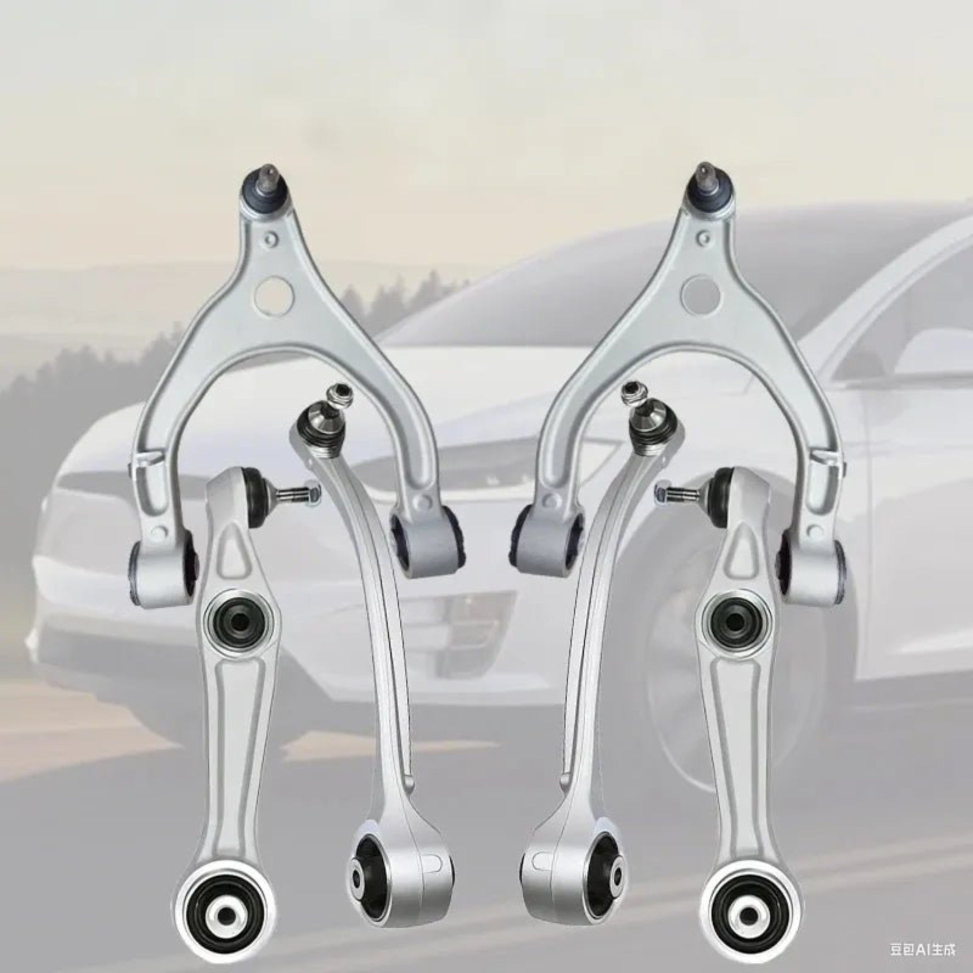 Tesla All - Models Front Control Arm Kit (6Pcs) (Suspension) Model - X 6Pcs Control Arm Kit
