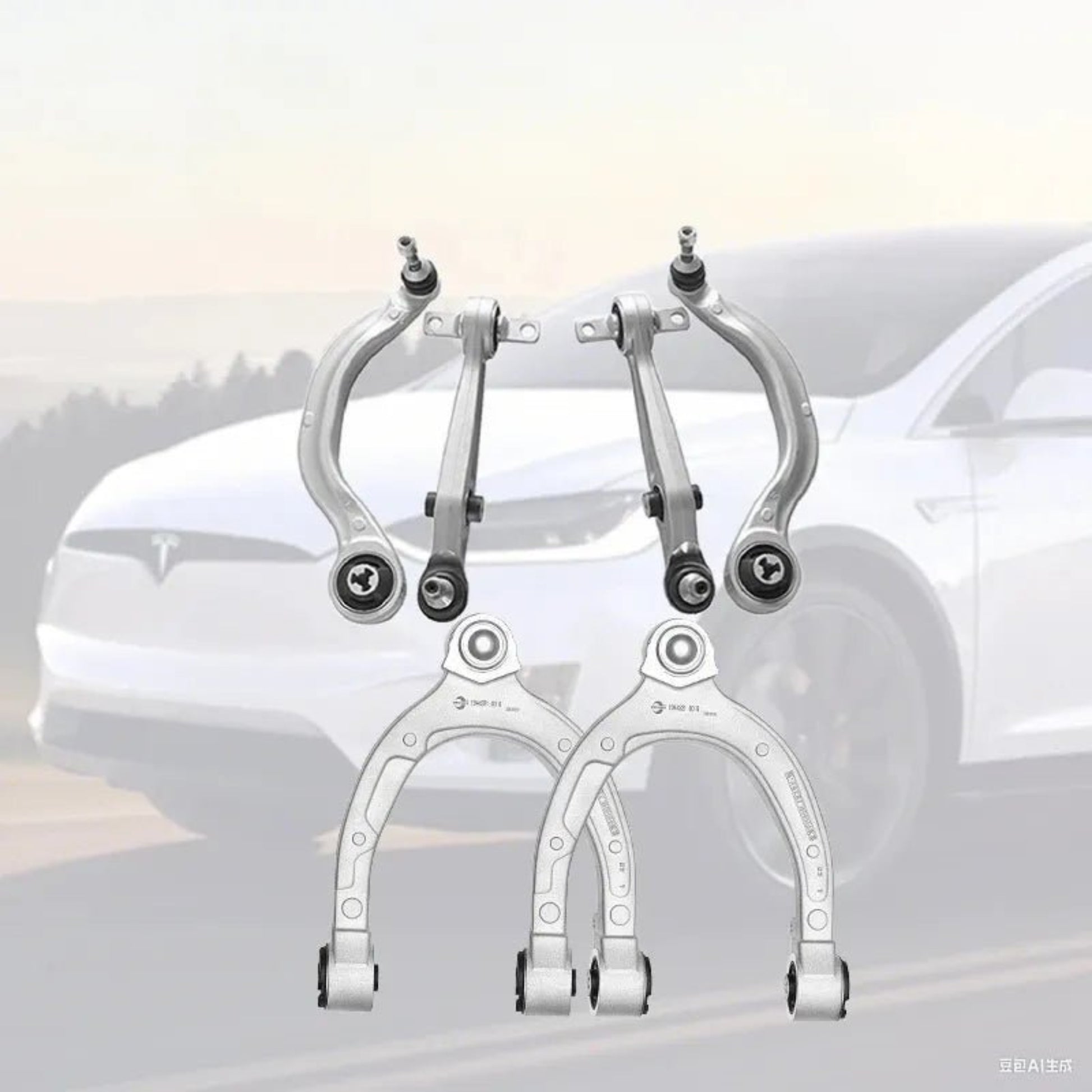Tesla All - Models Front Control Arm Kit (6Pcs) (Suspension) Model - Y 6Pcs Front Control Arm Kit