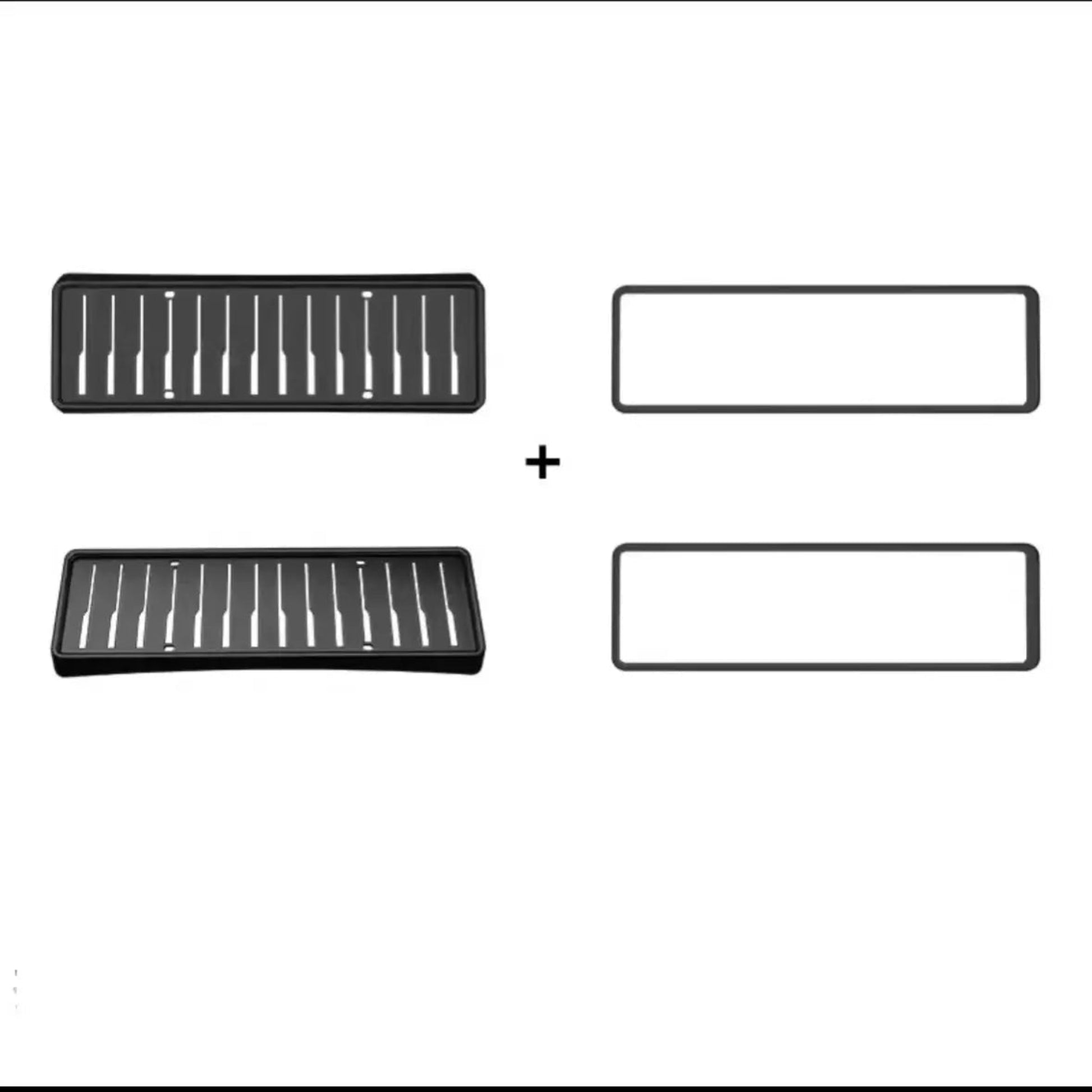 Tesla License Plate Frame – Full Coverage for Model Y & Model 3 Highland (License Plate Frame) Model Y （bayonet model） Matte BlackCarbon fibre