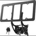 Tesla Model 3/Y Aluminum License Plate Frame with Lock (License Plate Frame) Silver Lock Cylinder model 3