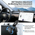 Tesla Model 3/Y Screen Phone Mount: 360° Swivel & Scratch - Free Silicone Protection (Phone Mount) Base+Bracket