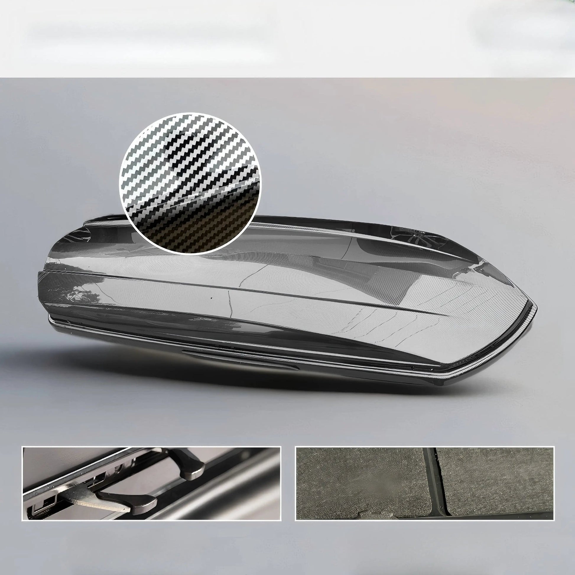 Upgraded Roof Cargo Box with Bars (Roof Cargo Box) 580L Carbon fibre