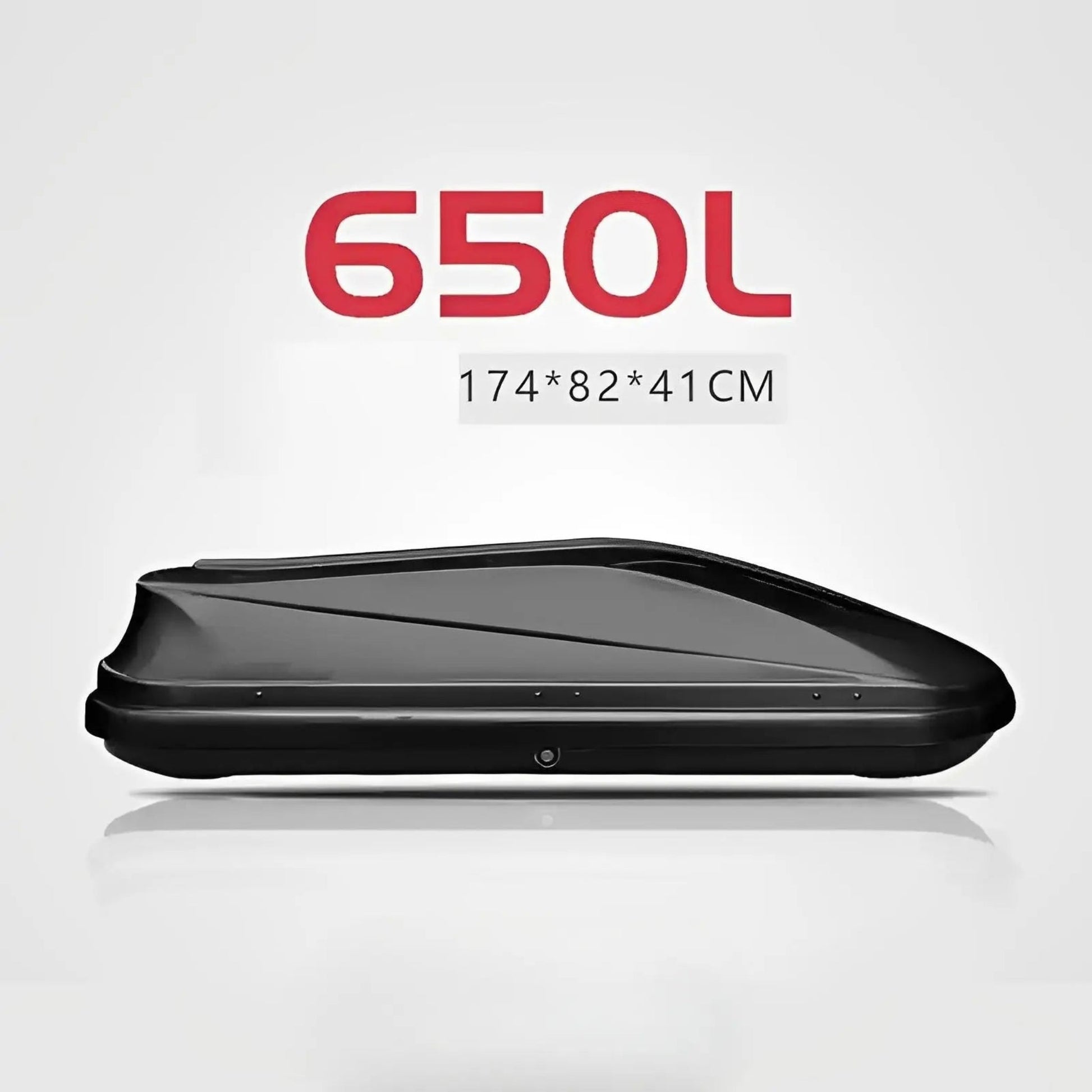 Upgraded Roof Cargo Box with Bars (Roof Cargo Box) 650L Black
