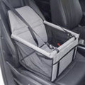 Waterproof dog seat for tesla model x/y/3/s/cybertruck (Car Pet Seat) Striped Gray one size